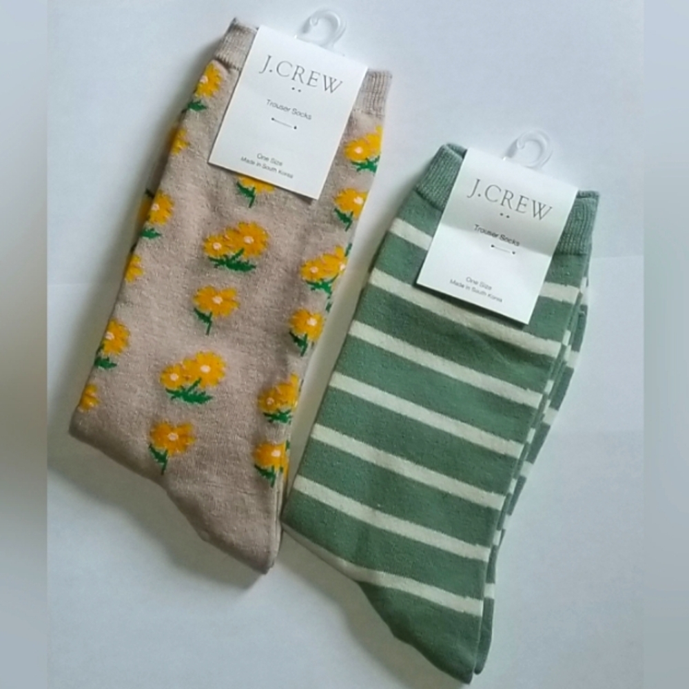J.CREW  Trouser Socks OS (up to sz9)  NWT